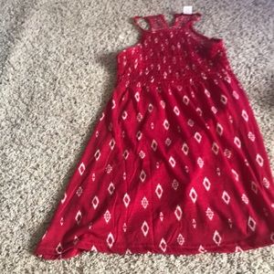 Girls size small red sundress